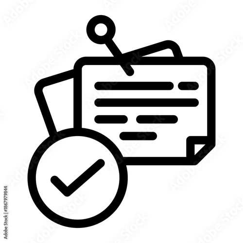 sticky note checklist icon
