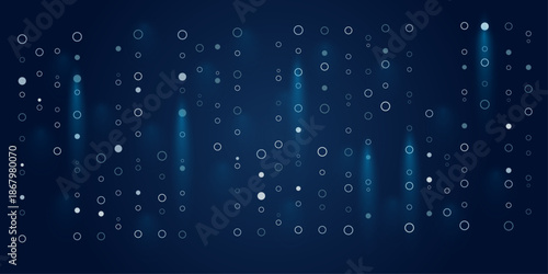 Blue dots seamless technology pattern