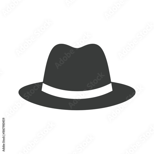 Classic fedora hat Vector