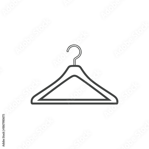Empty clothes hanger Vector