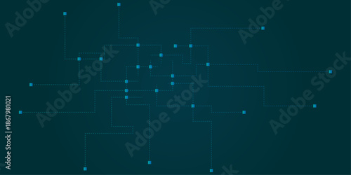 Modern seamless technology pattern design