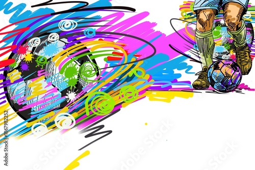 Global​ ​Football​ motion​ movement skect​ sport​ art​