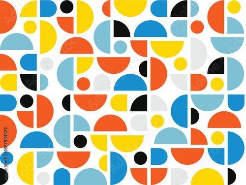 Wallpaper Mural Abstract geometric pattern background, colorful modern minimal design
 Torontodigital.ca