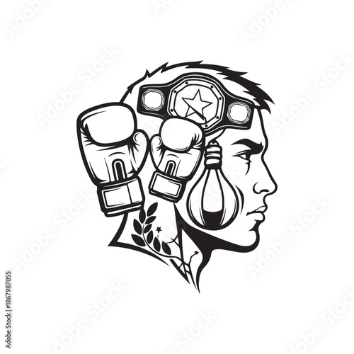 vector illustration of a cartoon face