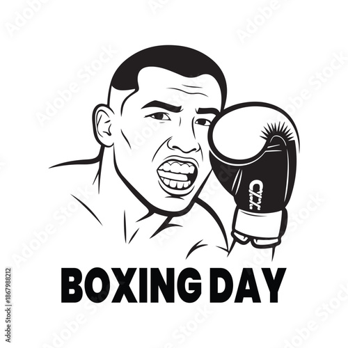 boxing man silhouette vector