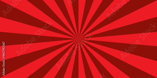 abstract red and orange geometric sunbeam ray sum light sunburst texture design.