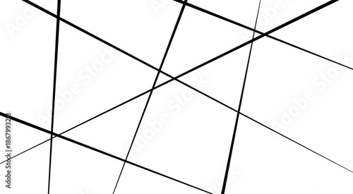 Random geometric line pattern on a transparent background. Random line low poly pattern. abstract seamless line vector. 