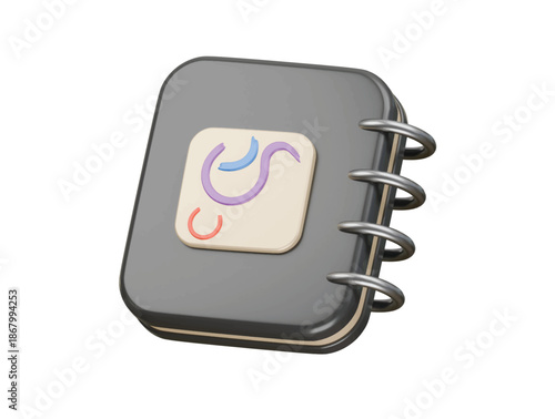 sketchbook icon 3d illustration render