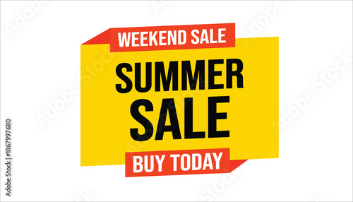 summer sale, weekend sale, buy today, sale banner