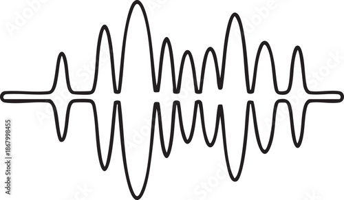 Sound Wave Digital Signal Voice Recording Display