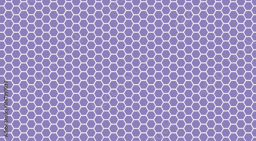 purple color honey hexagonal cells seamless texture. Honeyed comb grid texture and geometric hive hexagonal honeycombs. 