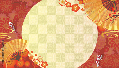 和風正月背景