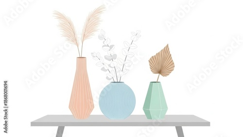 Modern Aesthetic Home Decor Vector