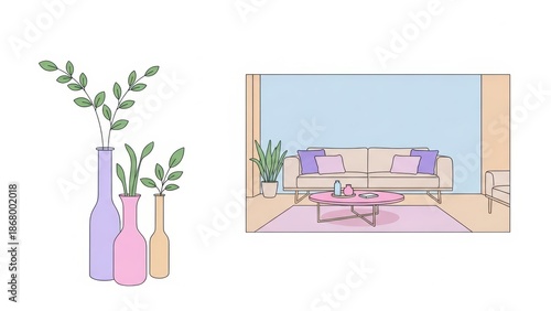 Modern Calm Decorative Illustration