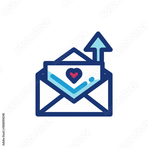 Love letter in an envelope