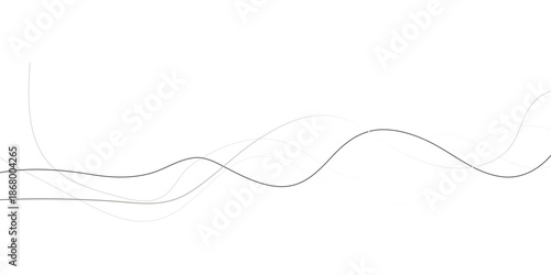 gray wave curve lines banner background design. Digital frequency track equalizer. Stylized line art background. modern soft luxury texture with smooth and clean vector subtle background illustration