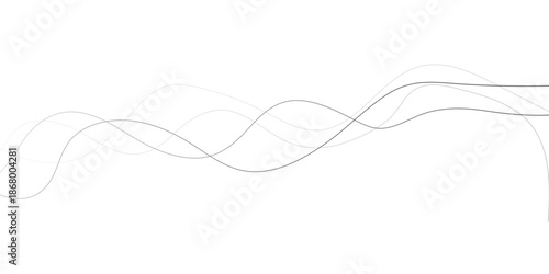 gray wave curve lines banner background design. Digital frequency track equalizer. Stylized line art background. modern soft luxury texture with smooth and clean vector subtle background illustration