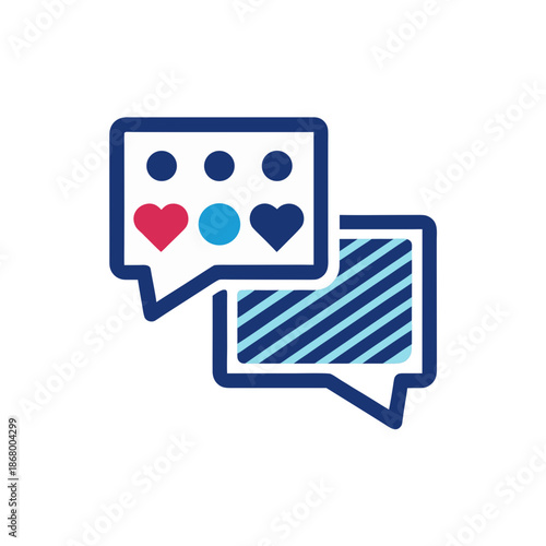 Social media interaction icon
