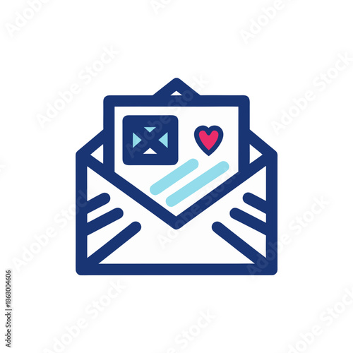 Love letter in an envelope