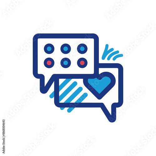 Social media interaction icon