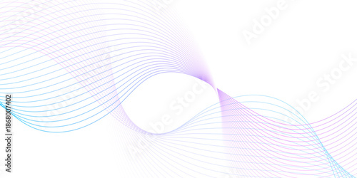 blue purple wave curve lines banner background .Digital frequency track equalizer. Stylized line art background. modern soft luxury texture with smooth and clean vector subtle background illustration