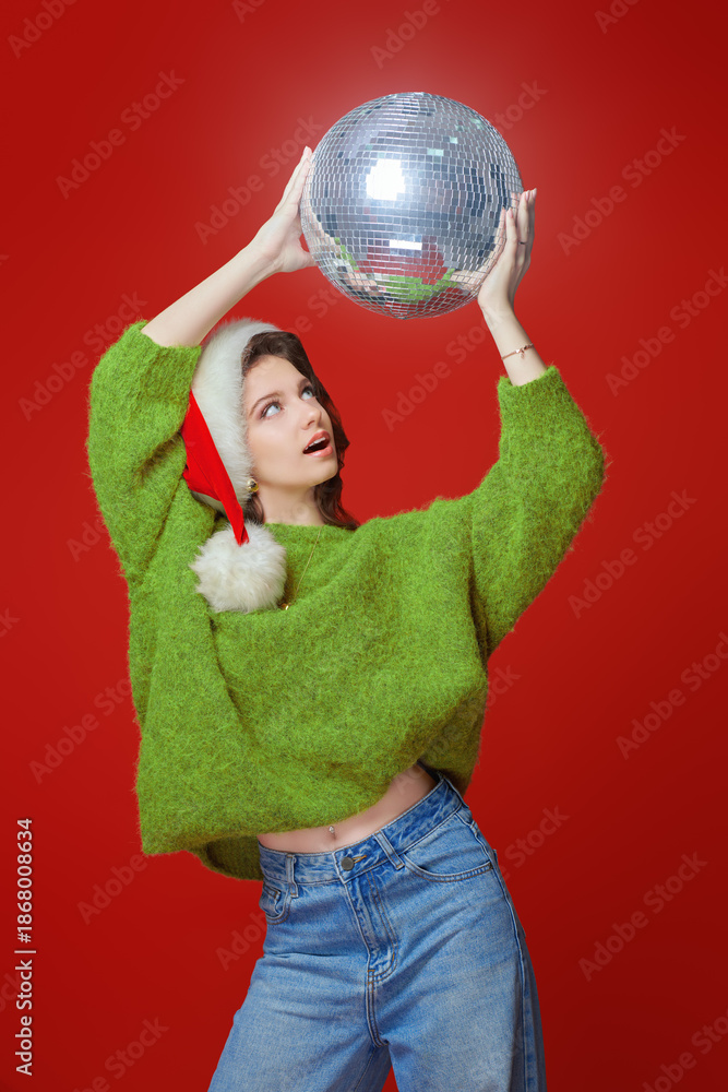 Obraz premium Dreamy Christmas Disco Mood