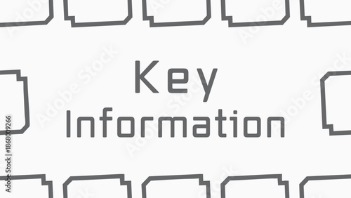 Key Information panel