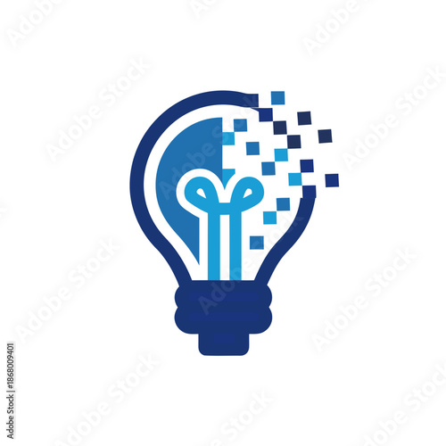 Illuminated light bulb idea