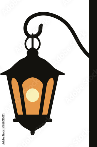 Hanging vintage street lantern