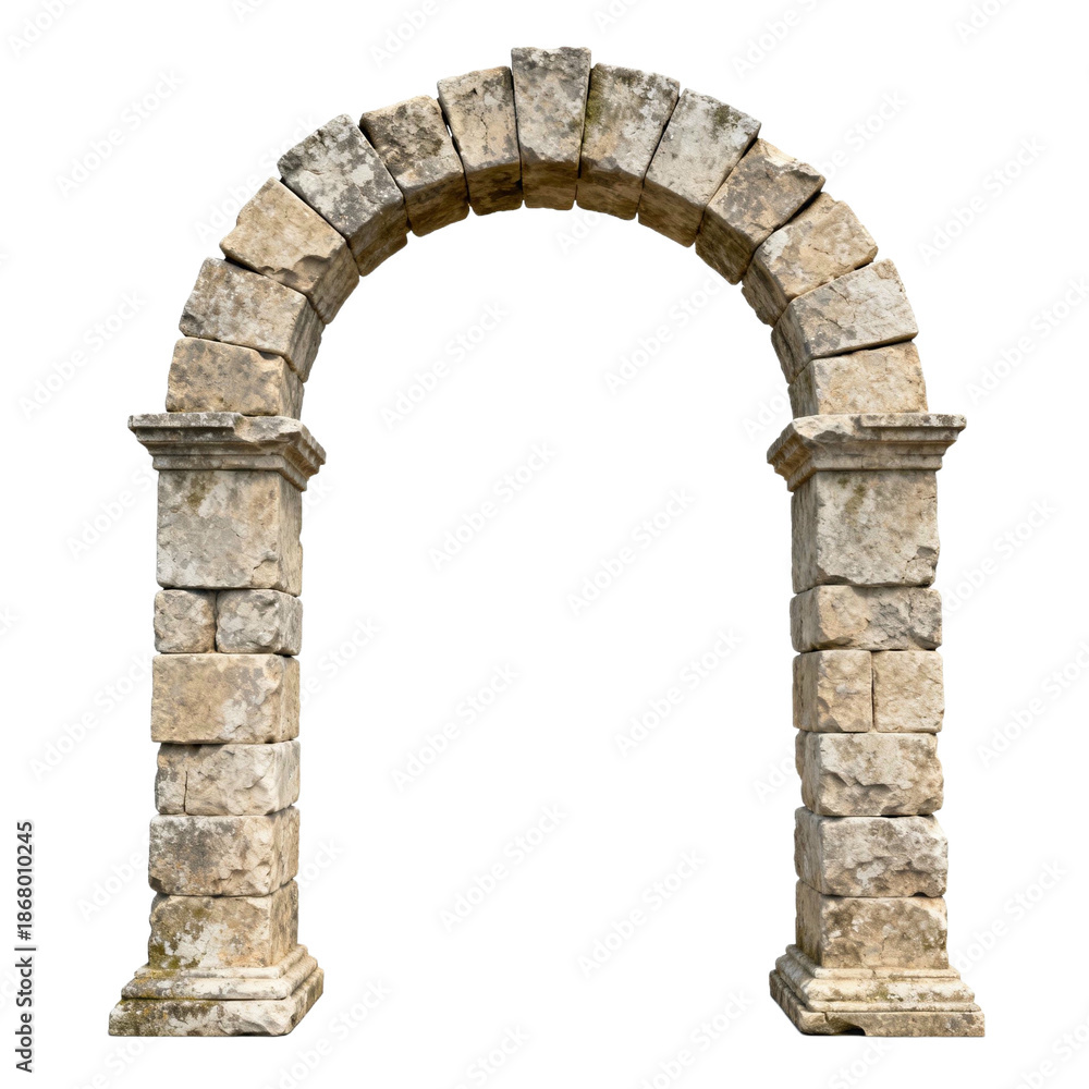 Fototapeta premium Ancient Stone Archway with Columns