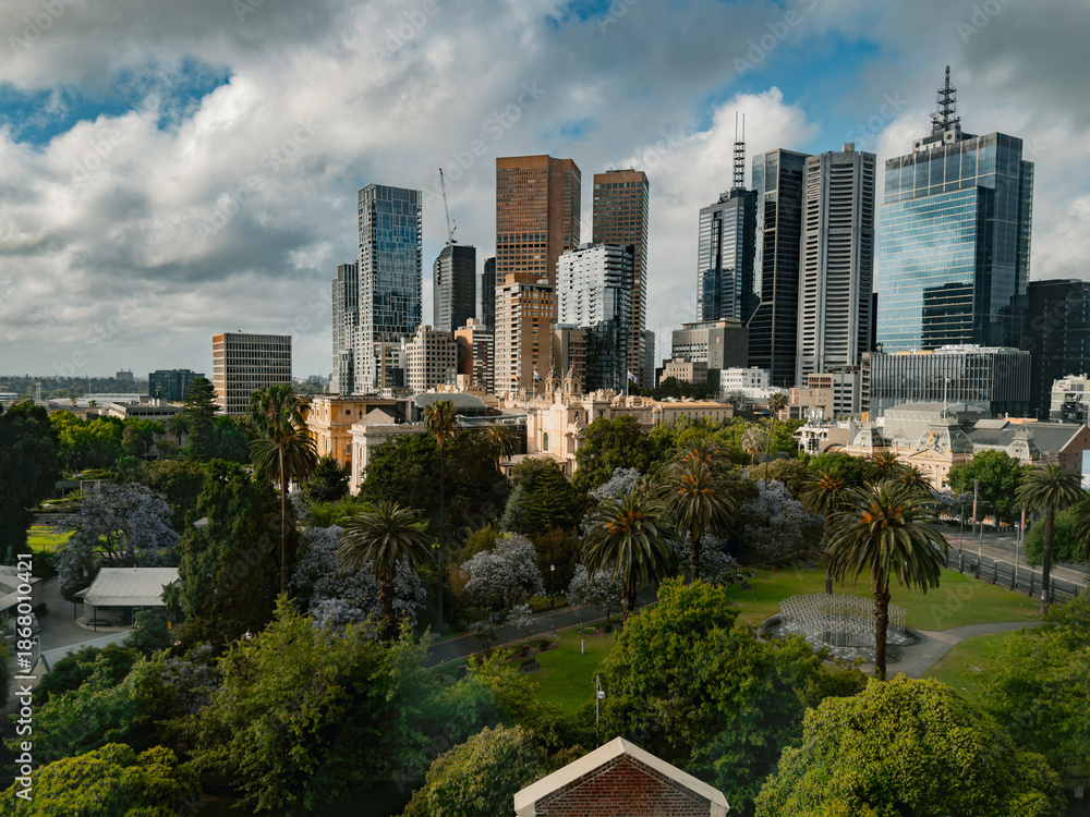 Fototapeta premium Melbourne CBD Skyline, Victoria, Australia