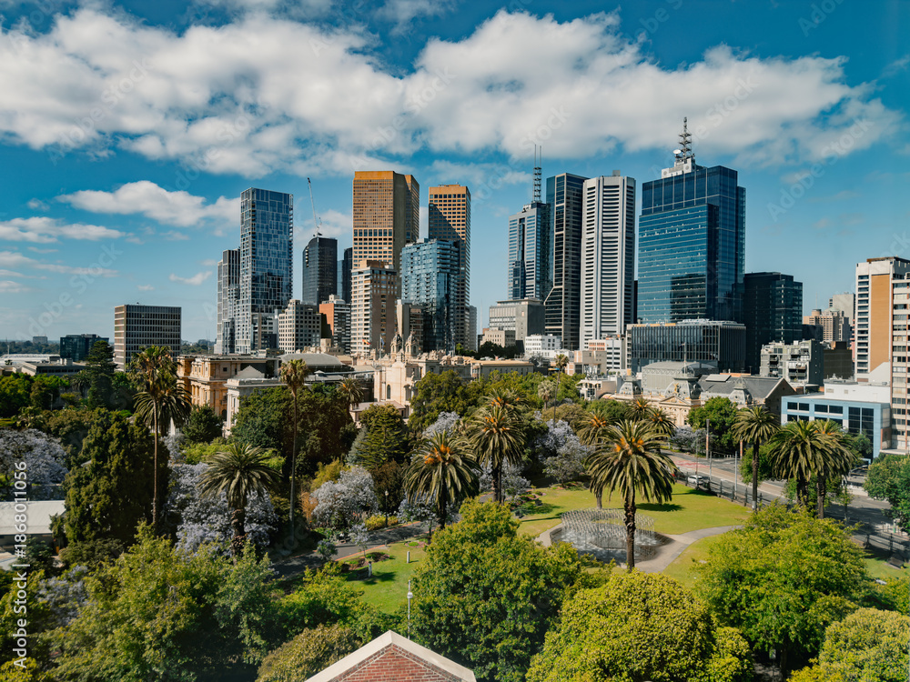 Fototapeta premium Melbourne CBD Skyline, Victoria, Australia