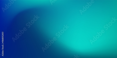 Blue-green abstract gradient studio room abstract background pattern walls and floor reflect neon lights simple abstract