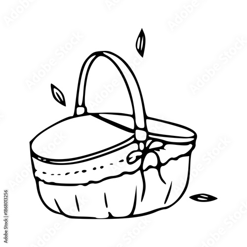 simple line art for summer outdoor meal