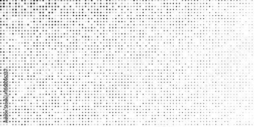 Modern dots gradation pattern. Dotted halftone gradient texture. Vanishing polka dot abstract simple