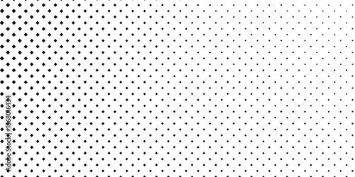 Art dots gradation pattern. Dotted halftone gradient texture. Vanishing polka dot design abstract simple