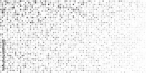 Abstract dots gradation pattern. Dotted halftone gradient texture. Vanishing polka dot simple