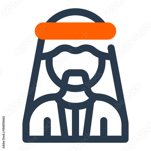 Kuwaiti man wearing traditional Gulf clothing