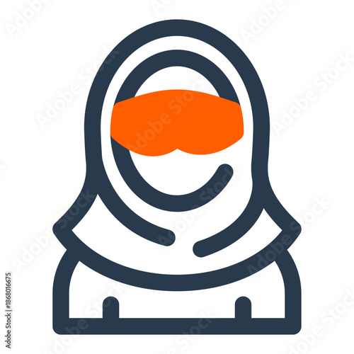 Kuwaiti Woman in Traditional Hijab Icon