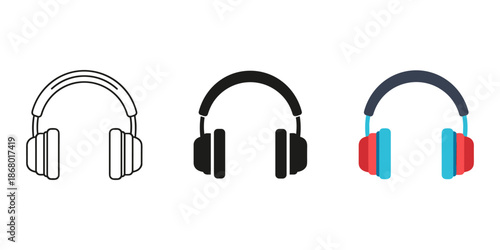 Three solar panels under different sunlight conditions Vector