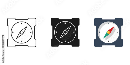 Three solar panels in different stages of sunlight exposure Vector