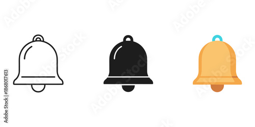Three different bells Vector