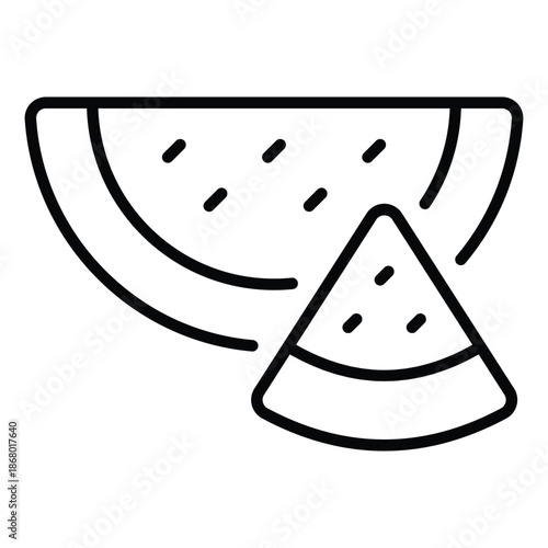 Fruit Vector Outline Icon EPS 10 File