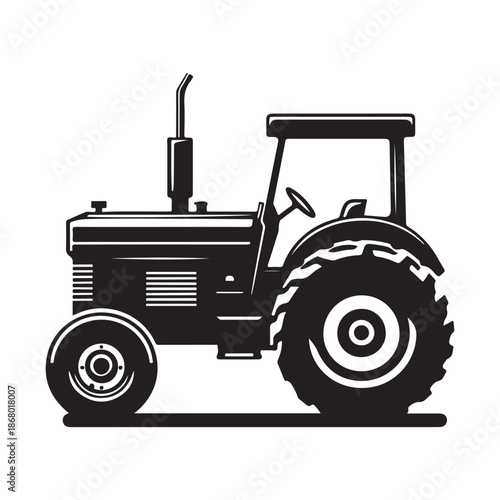 tractor vector silhouette clip art logo design illustration icon collection

