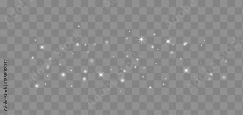 Glitter overlay with sparkling stars.