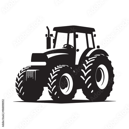 tractor vector silhouette clip art logo design illustration icon collection
