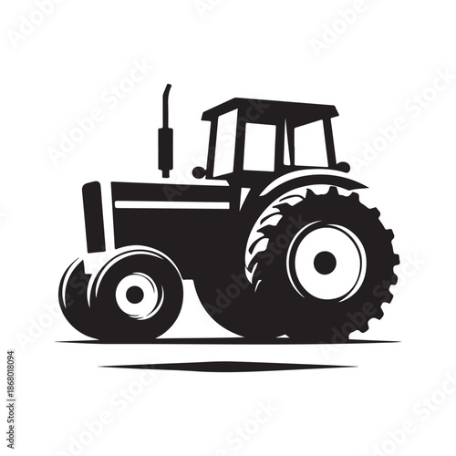 tractor vector silhouette clip art logo design illustration icon collection
