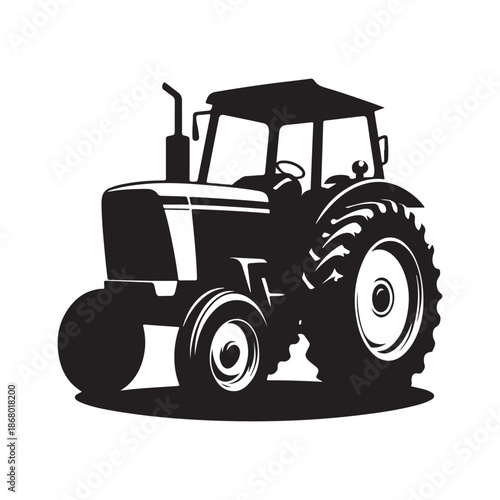 tractor vector silhouette clip art logo design illustration icon collection
