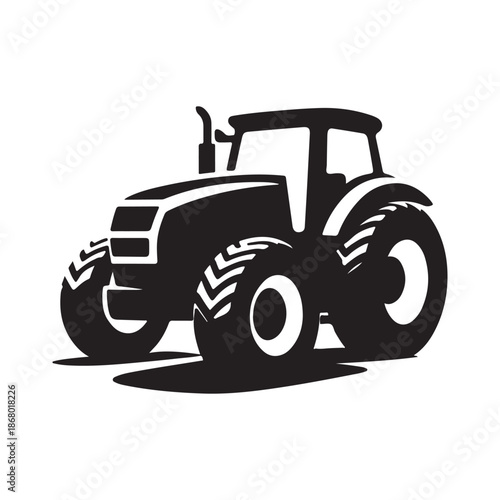 tractor vector silhouette clip art logo design illustration icon collection
