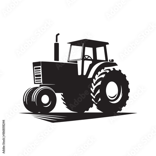 tractor vector silhouette clip art logo design illustration icon collection
